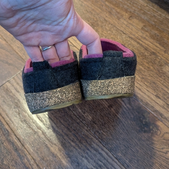 Haflinger Grizzly Holly Wool Clogs Grey Purple Size 39 (8) - Picture 6 of 14